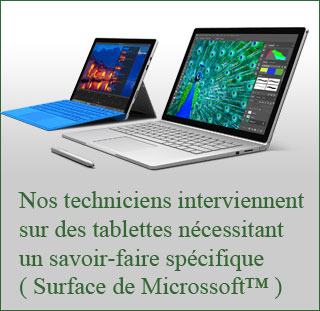 Changement dalle surface