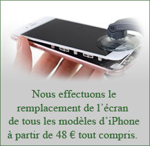 Changement écran iPhone