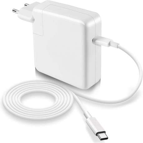 Chargeur Apple compatible USB-C 61W Blanc Macbook