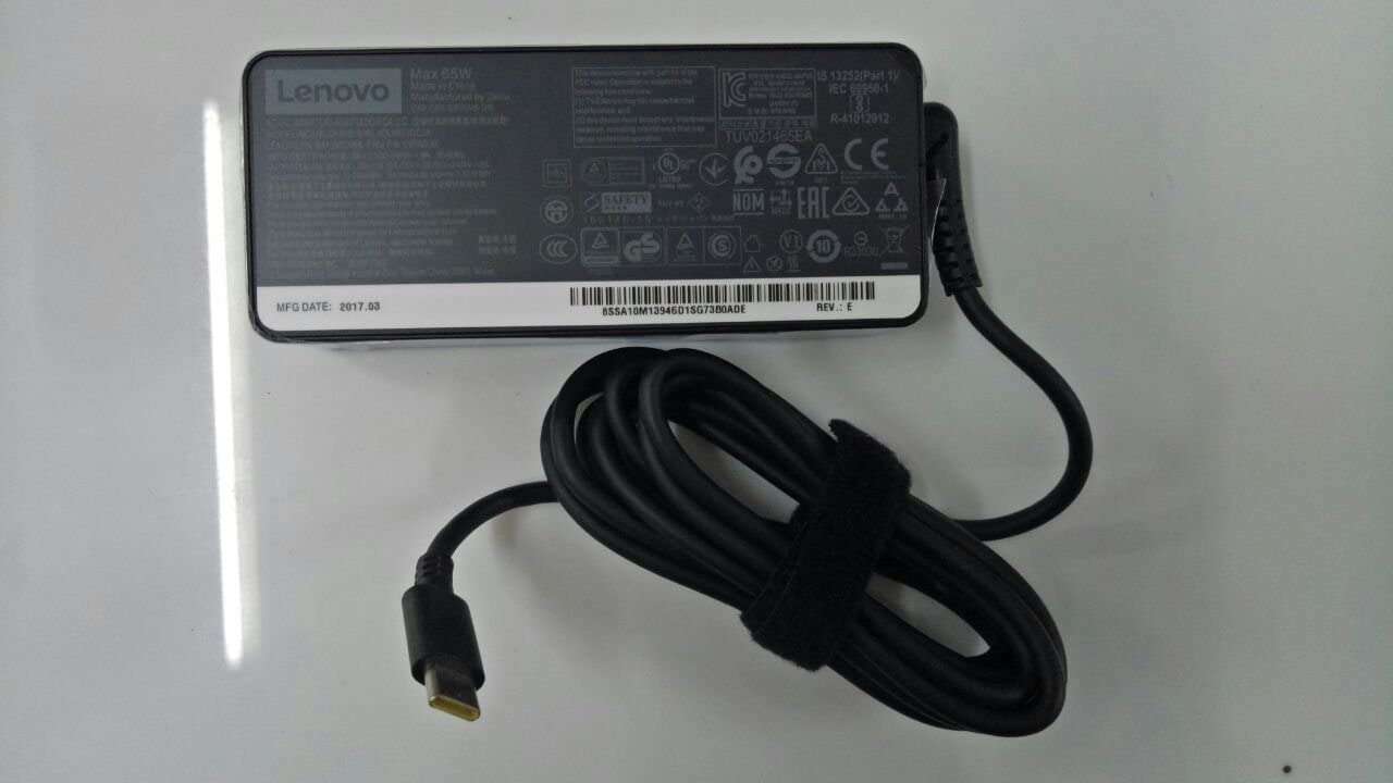 Chargeur Lenovo 65W USB Type-C Adaptateur Secteur pour Ordinateur