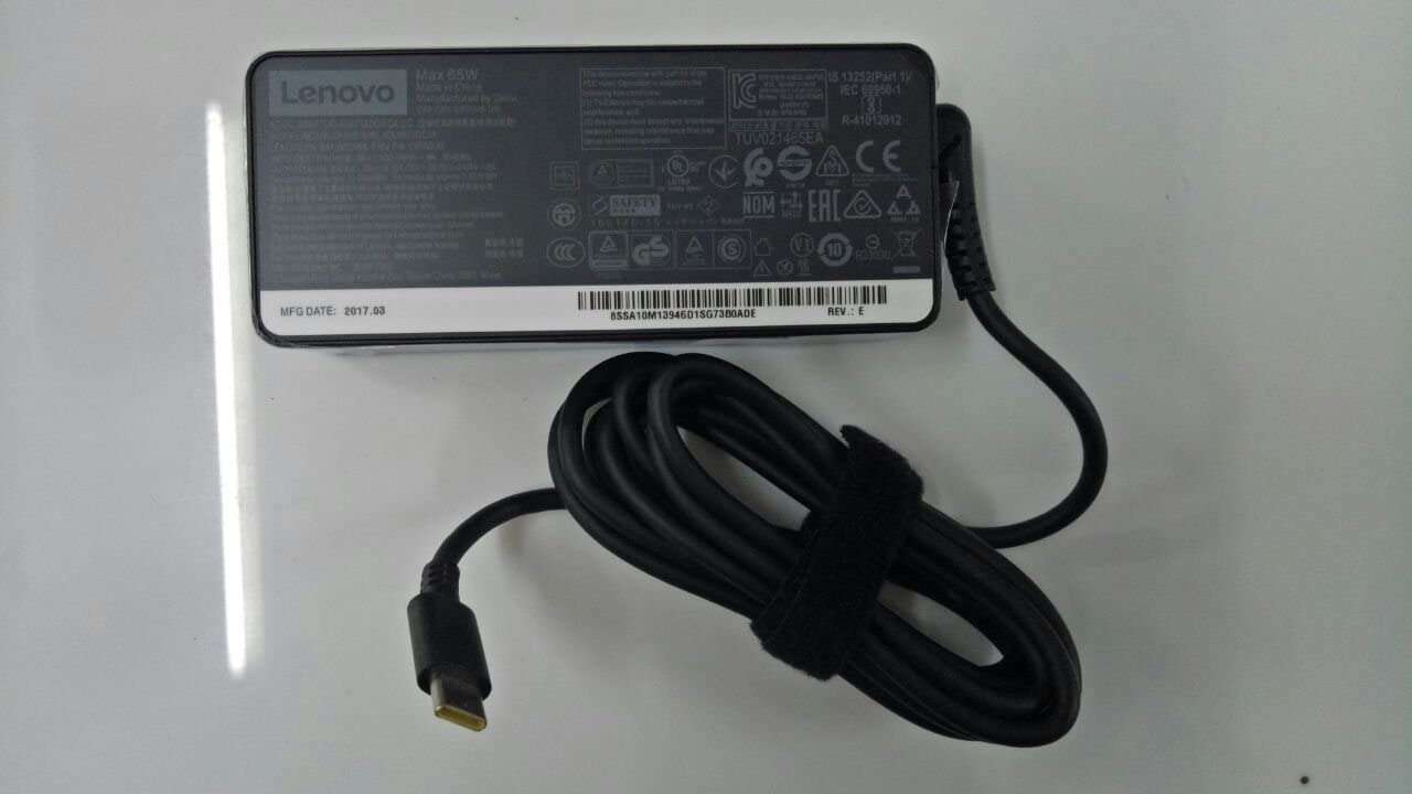 CHARGEUR Lenovo TYPE-C, 65W Standard AC Adapter USB Type C EU