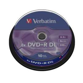 Tour 10 Disques Verbatim DVD+RDL