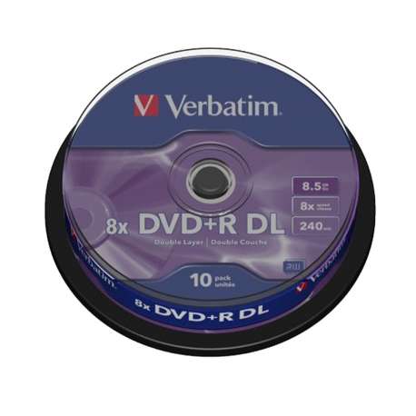 Tour 10 Disques Verbatim DVD+RDL