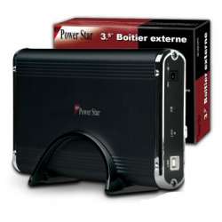 Boîtier externe USB V2.0 3"1/2 SATA RoHS noir