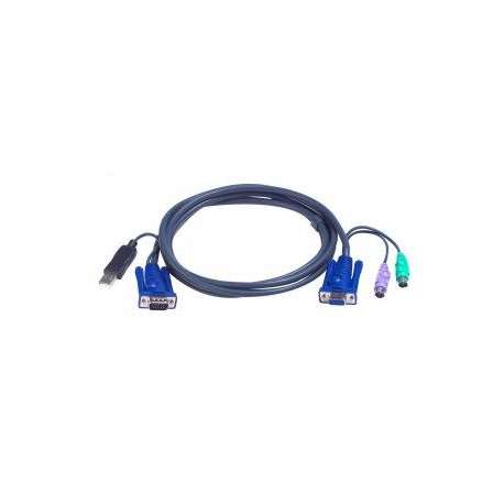 Cable kvm ATEN 2L-5503UP VGA-USB-PS2 - 3,00M 