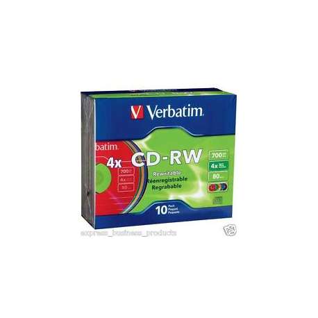 Pack de 5 DVD-RW Verbatim re-inscriptible  capacité 4,7 GO