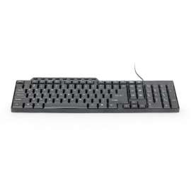 Clavier USB multimedia noir 111T GEMBIRD haute precisison KB-UM-104-FR