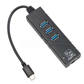Hub USB 3.0, RJ45 pour connecteur type C (Compatible MacBook 12)