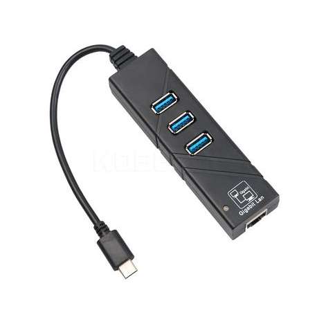 Hub USB 3.0, RJ45 pour connecteur type C (Compatible MacBook 12)