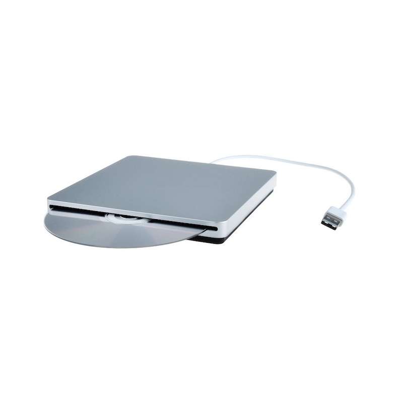 Lecteur graveur DVD externe silver USB 3.0 extra fin argent