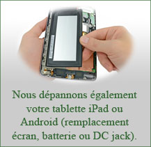 Intervention sur les tablettes